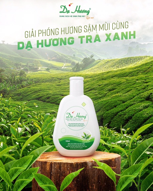 Dung dịch vệ sinh Dạ Hương trà xanh - Giải pháp cho sậm mùi vùng kín